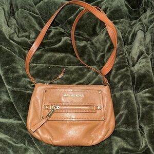 Michael Kors Tan Leather Crossbody Bag